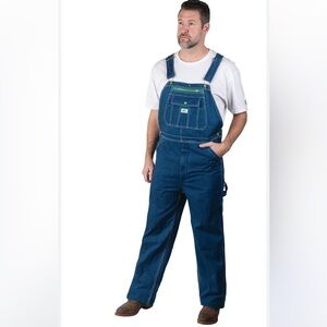 Liberty NWT MEN’s Bibbed Denim Overalls Coveralls Size 46 x 28